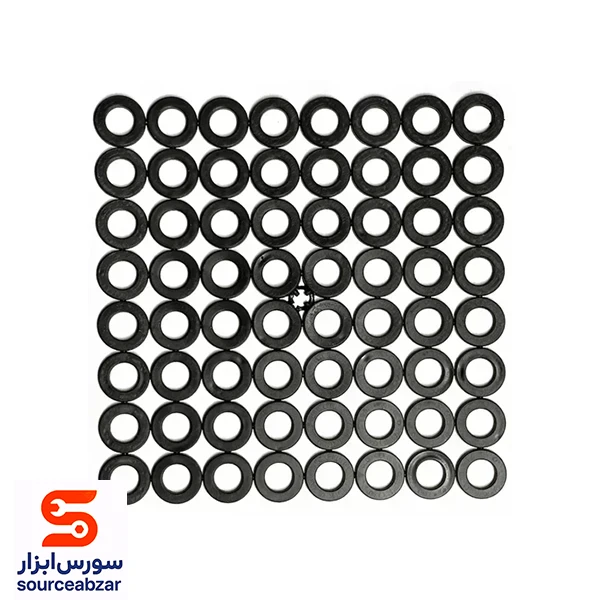 بسته 64 عددی واشر پلاستیکی آب بندی سایز 2.5