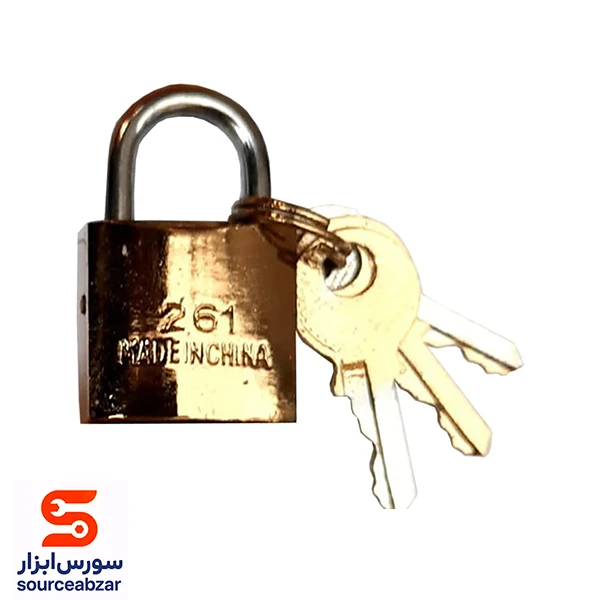قفل آویز طرح برنج سایز 25