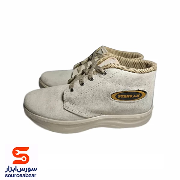 کفش کار ساق بلند کرم سایز 41