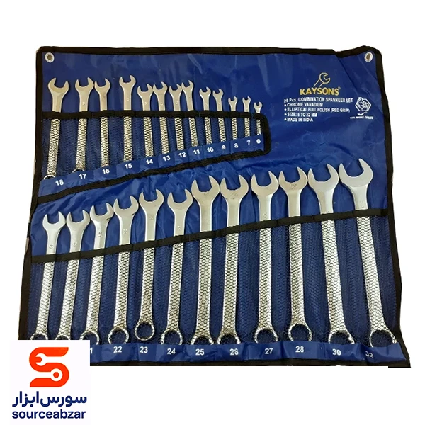 ست 25 عددی آچار یک سر رینگی کایسون