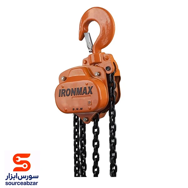 جرثقیل زنجیری 5 تن آیرون مکس زنجیر 6 متری