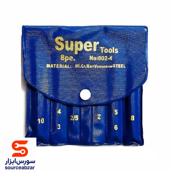ست 8 عددی آچار آلن شش پر سوپر