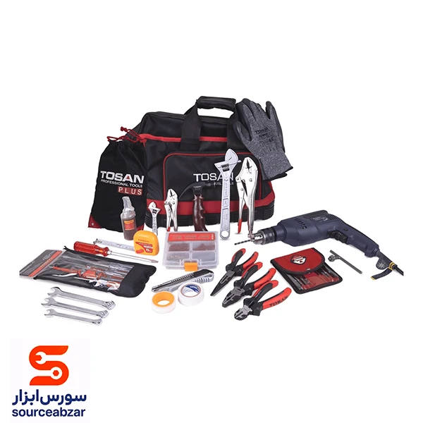 کیت ابزار خانگی 43 پارچه توسن مدل T3501K