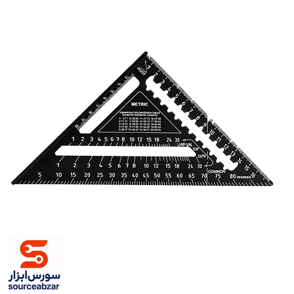 خط کش مهندسی مثلثی hsqr04-0180a پی ای تی (p i t)