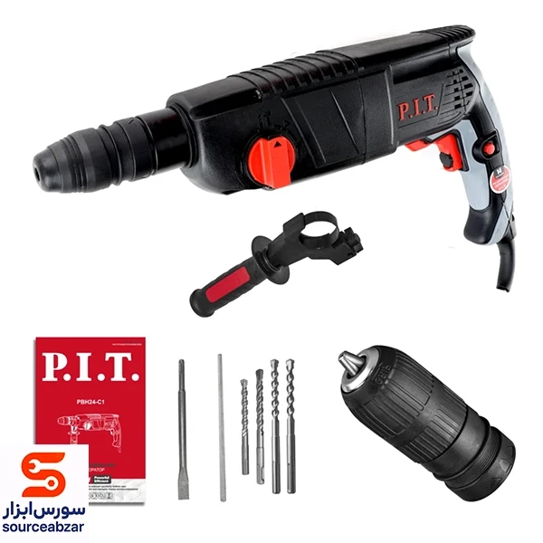 دریل بتن کن پی ای تی (p i t) ( 24میلی متر) 850 وات PBH24-C1