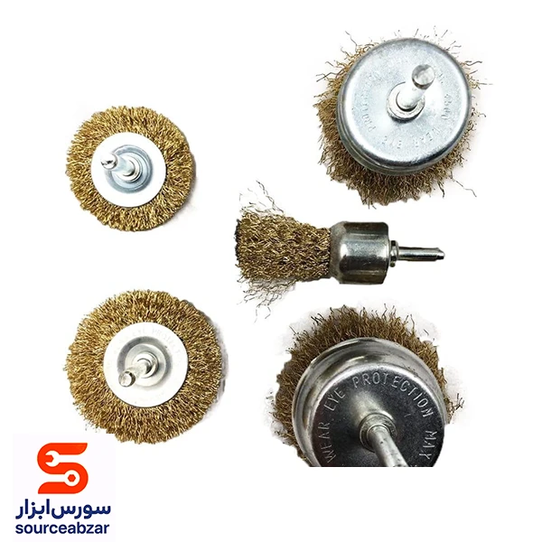 ست 5 عددی برس سیمی سر دریلی