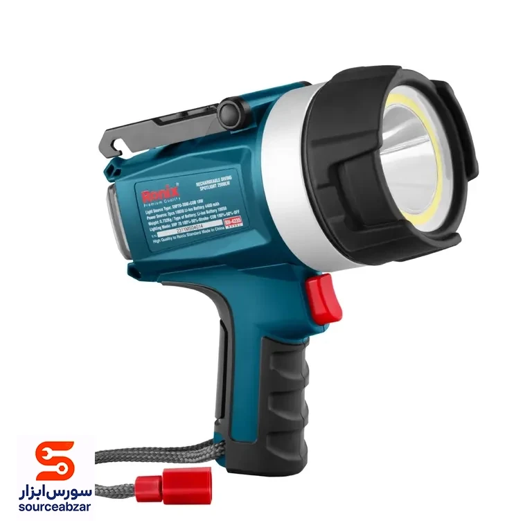 نورافکن تفنگی شارژی 5 حالته 2500 لومن rh-423 رونیکس(ronix)