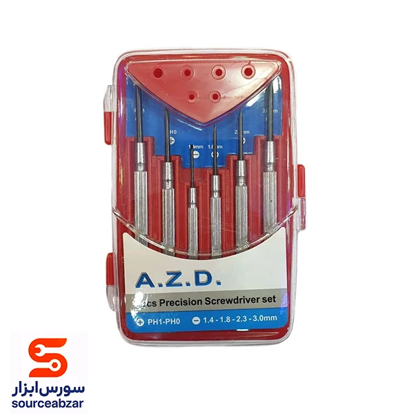 ست 6 عددی پیچ گوشتی ساعتی ای زد دی