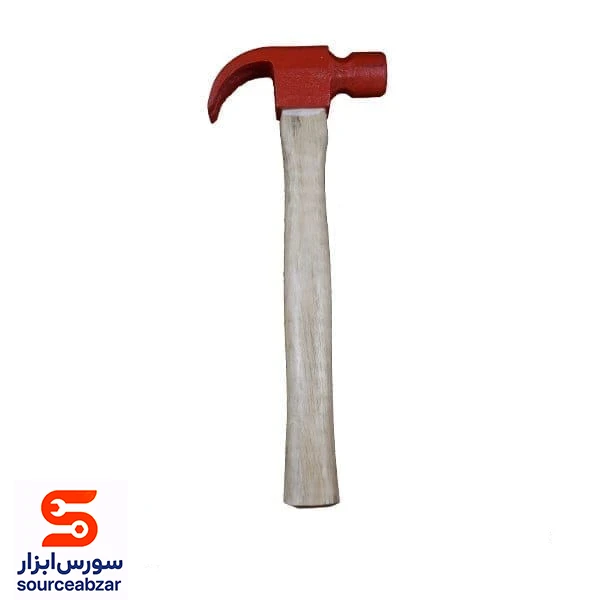 چکش دو شاخ 500 گرمی دسته چوبی
