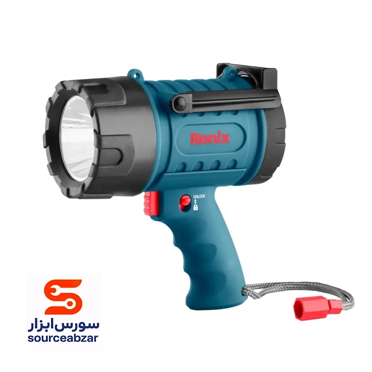 نورافکن تفنگی شارژی 1500 لومن rh-4234رونیکس (ronix)