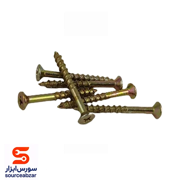 پیچ چوب چهارسو 4 سانت 8*1.5 بسته 144 عددی