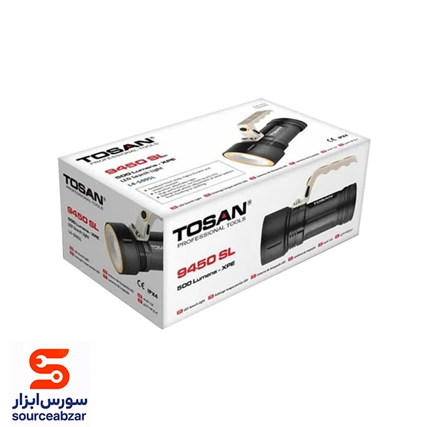 چراغ قوه شارژی توسن مدل 9450SL