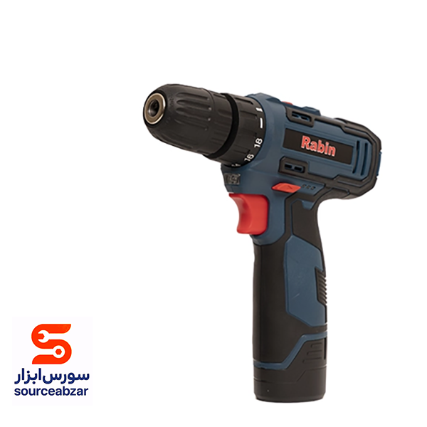 دریل شارژی 12 ولت 20 نیوتن 2باتری خشابی رابین مدل R8612