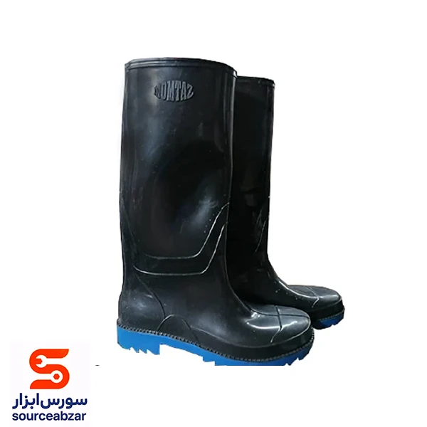 چکمه پلاستیکی مشکی ساق بلند سایز 43