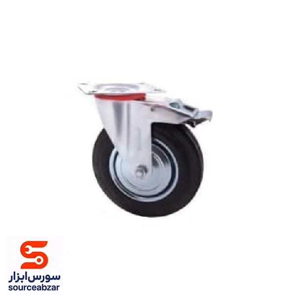 چرخ گردان ترمزدار سایز 160