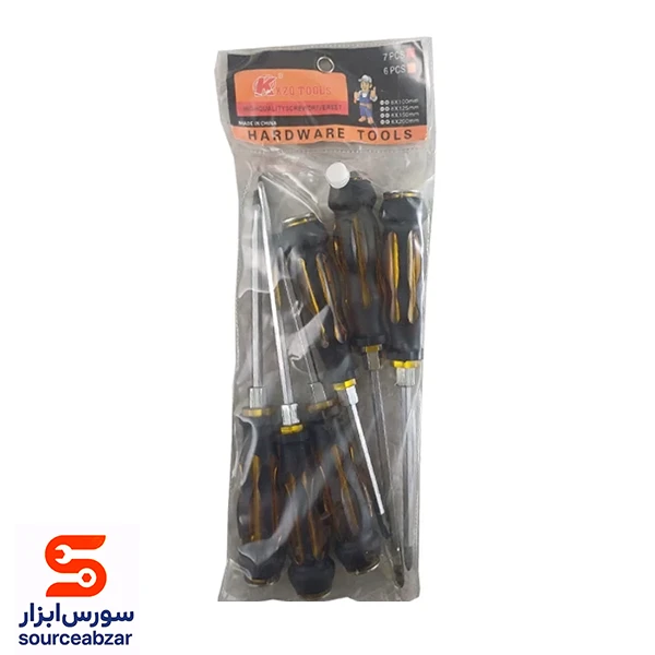 ست 6 عددی پیچ گوشتی ضربه خور مدل KZQ