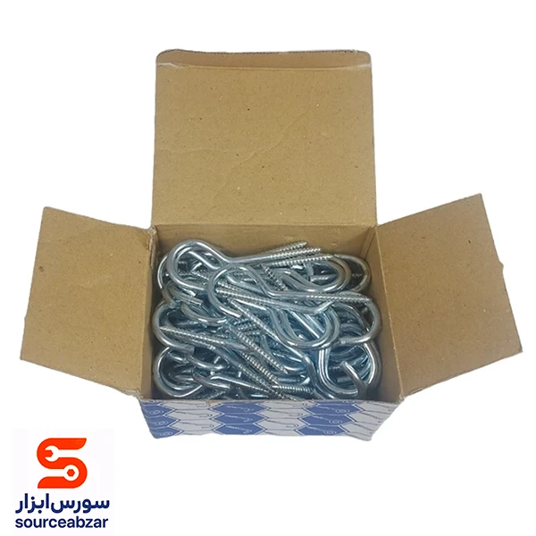 بسته 100 عددی رزه قلاب شکل سایز 90*5 میلیمتر