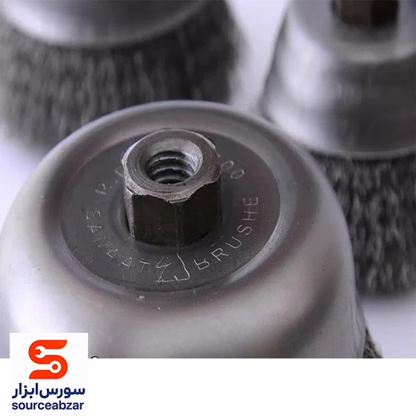 برس کاسه‌ ای افشان صنعت برس 125 میلیمتری