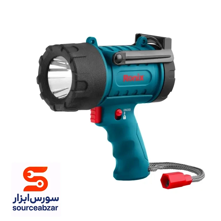 نورافکن تفنگی شارژی 500 لومن rh-4233 رونیکس (ronix)